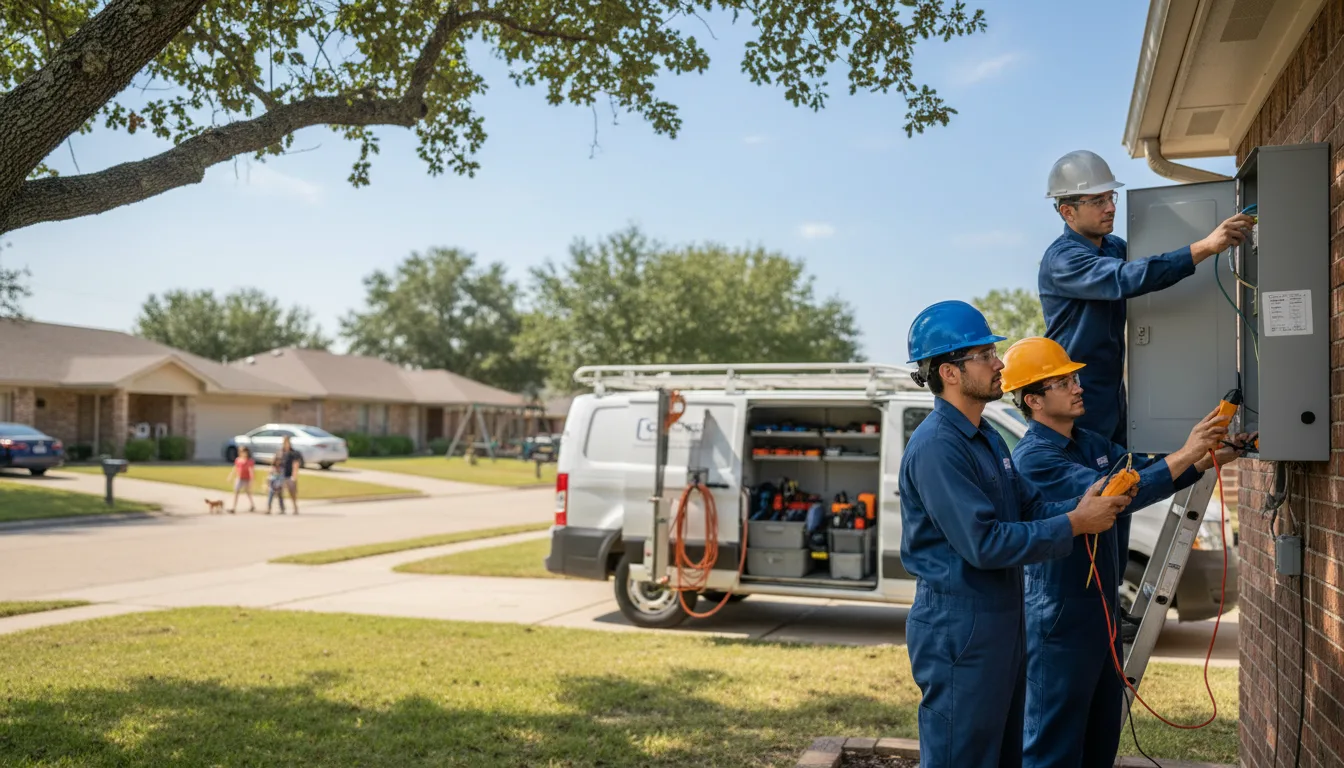 Certified electrician providing emergency electrical services in Eakly, OK